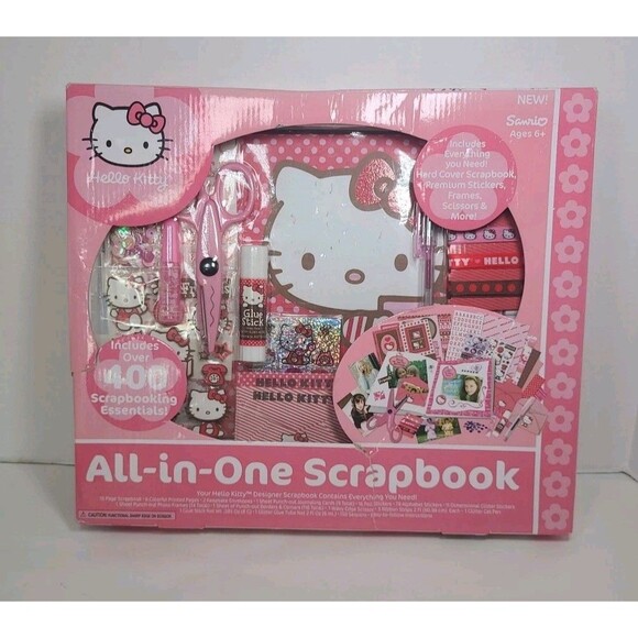 Hello Kitty All-in-One Scrapbook Kit NOB 2009 - Picture 1 of 5